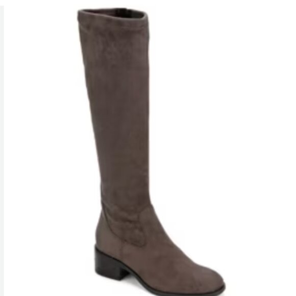 BORN Soft Leather Tall Taupe Fall Riding Style Boots Size 8 - Picture 1 of 9
